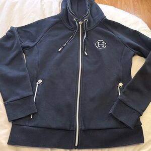 Women's Navy Blue Hooded Jacket